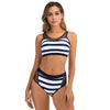 Maillots de bain vintage à rayures bleues et blanches