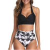 Maillots de Bain Vintage taille haute en noir