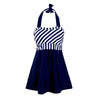 Maillots de Bain Vintage - Tankini rayé bleu marine