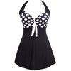 Maillots de Bain Vintage - Tankini à pois noir