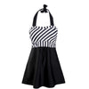 Maillots de bain vintage - tankini à rayures noires