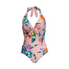 Maillot de bain une pièce rose kitsch