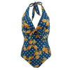 Maillot de bain une pièce à pois citron