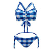 Maillots de Bain Vintage - Motif Vichy Bleu