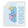 Plaid bébé Dumbo bleu