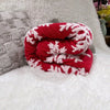 Plaid de Noël en flocon de neige en 3D