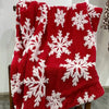 Plaid de Noël en flocon de neige en 3D