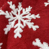 Plaid de Noël en flocon de neige en 3D