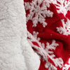 Plaid de Noël en flocon de neige en 3D