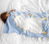 Plaid licorne bleu pour enfant