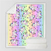 Plaid licorne multicolore
