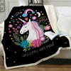 Plaid licorne noir