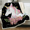 Plaid licorne et constellations