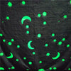 Plaid lumineux à imprimé lune