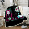 Plaid noir et vert Jack et Sally