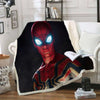 Plaid noir Spiderman