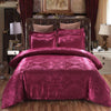 Parure de lit royale rouge framboise