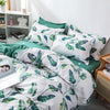 Parure de lit tropical verte