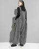 Salopette streetwear extralarge en jean pour femmes