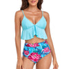 Maillots de Bain Vintage - Tankini bleu lagon