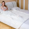 Plaid grosse maille blanc
