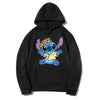 Sweat Noir Stitch Couronne