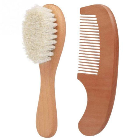 Brosse et Peigne en Bois Bébé - Le Royaume du Bébé