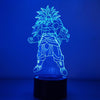 Lampe LED 3D Dragon Ball Broly SSJ Légendaire