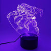 Lampe LED 3D Dragon Ball Goku vs Jiren le Gris