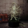 Lampe LED 3D Dragon Ball Transformation Saiyan