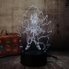 Lampe LED 3D Dragon Ball Transformation Saiyan