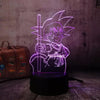 Lampe LED 3D Dragon Ball Goku Bâton Magique