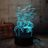 Lampe LED 3D Dragon Ball Goku Bâton Magique